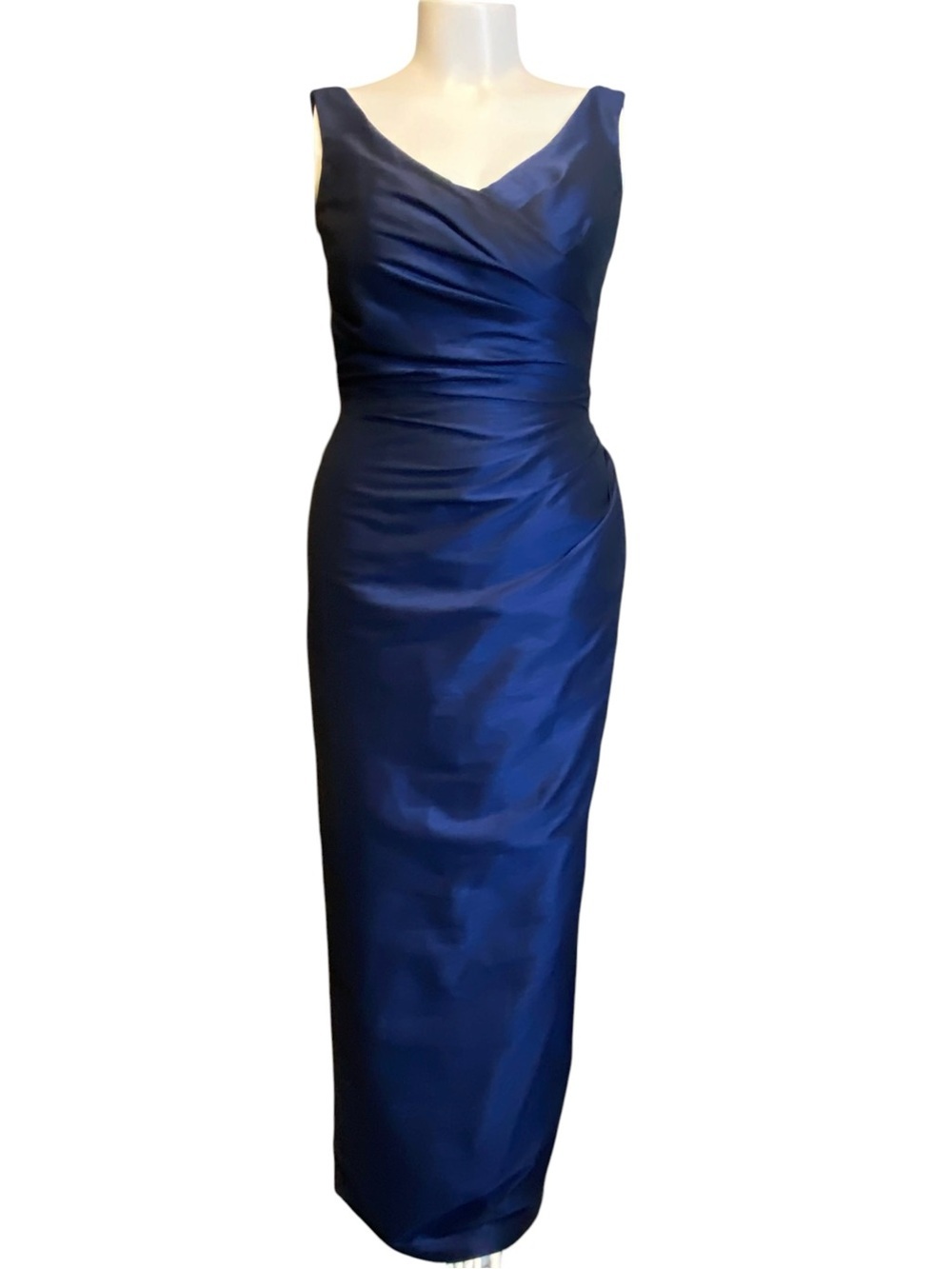 Alfred Sung Dark Blue Evening Dress Women’s Size 10 - Picture 2 of 15
